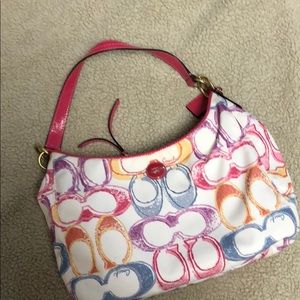 Coach shoulder/crossbody bag pink